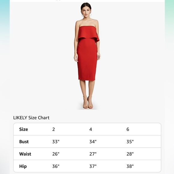LIKELY Women's Driggs Dress size 0 - Picture 6 of 13